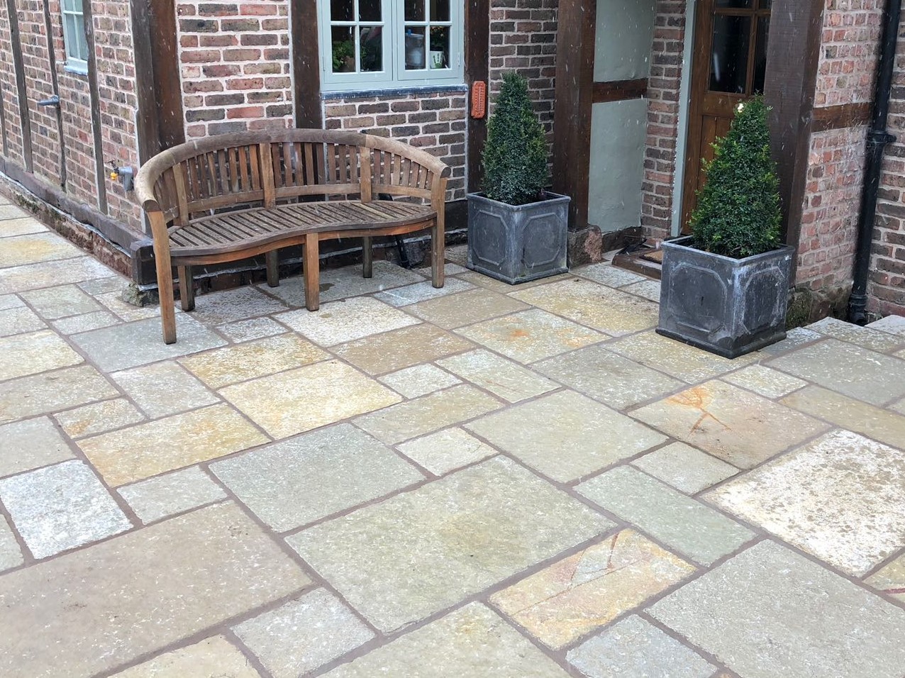 Yellow Limestone - Tumbled & Brushed - 4 Size / 18m2 Project Pack - Image 4