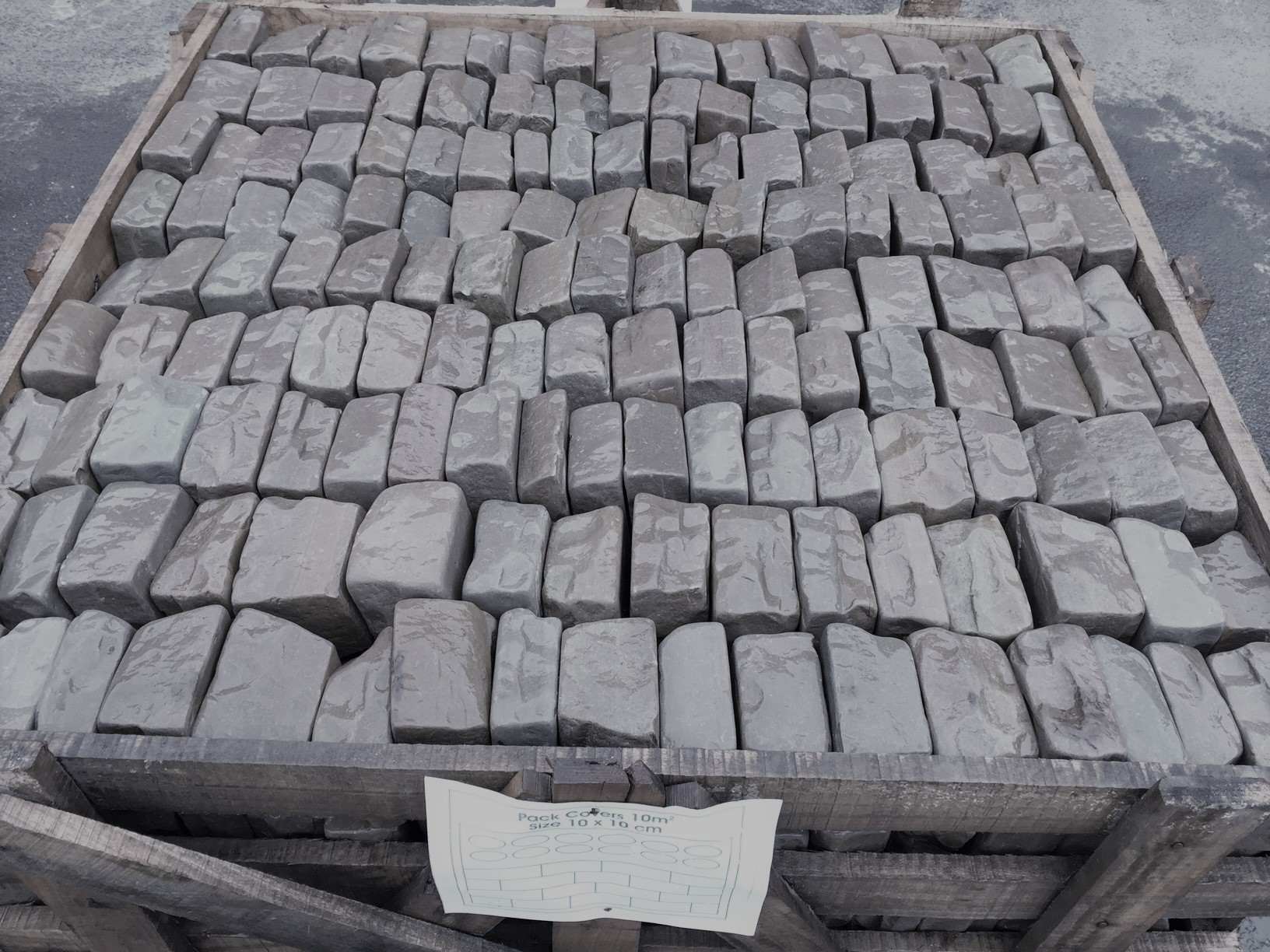 Kandla Grey Tumbled Cobbles - 100mm x 100mm x 60/40mm - 10m2 Pack - Image 2