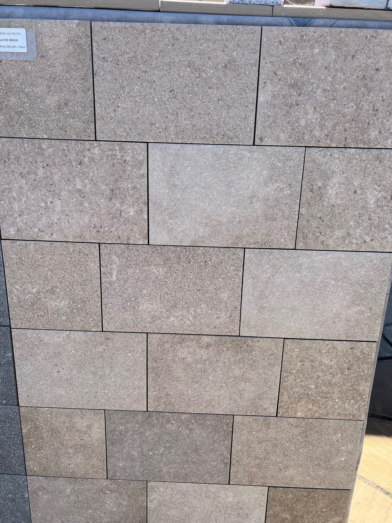 SAVOY BEIGE Porcelain Setts - 300mmx200mmx20mm - 8 pcs / 0.5m2 per pack - Image 2