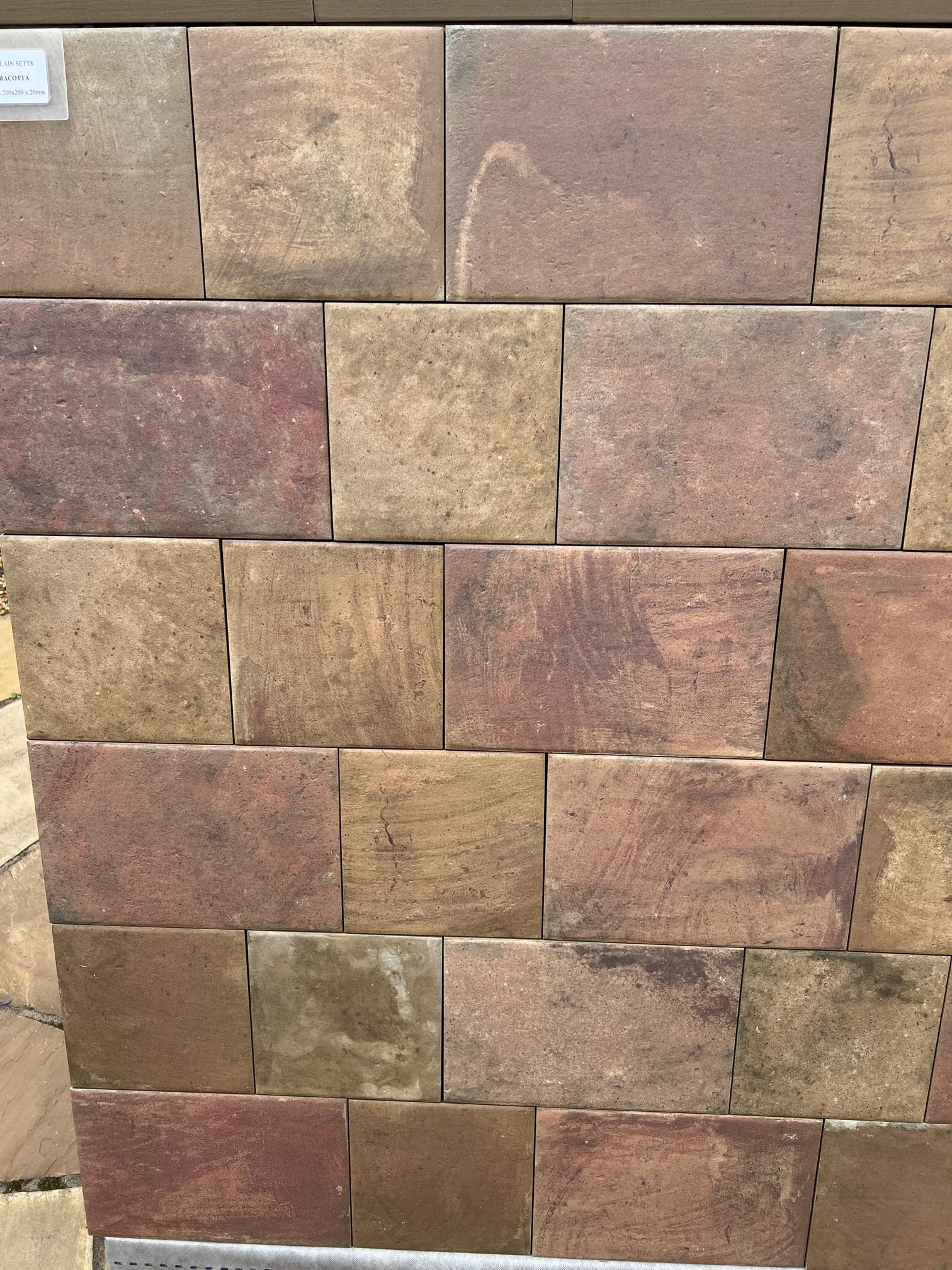 TERRACOTTA Porcelain Setts - 300mmx200mmx20mm - 8 pcs / 0.5m2 per pack - Image 2