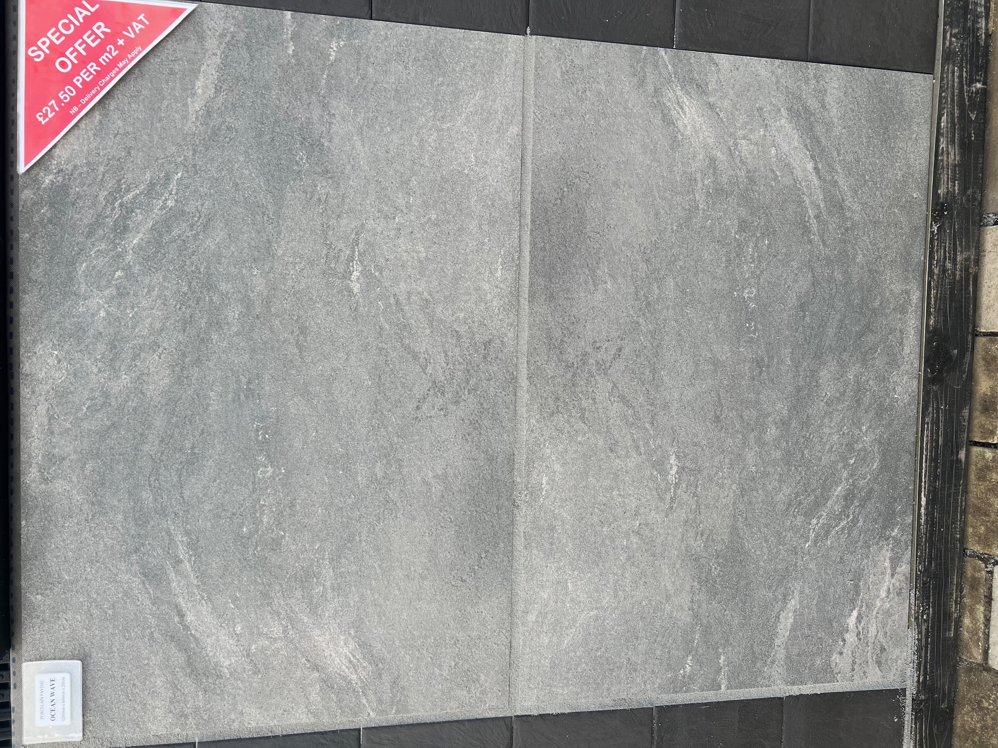 OCEAN WAVE Porcelain - 1200x600x20mm / 21.6m2 Pack - Image 2