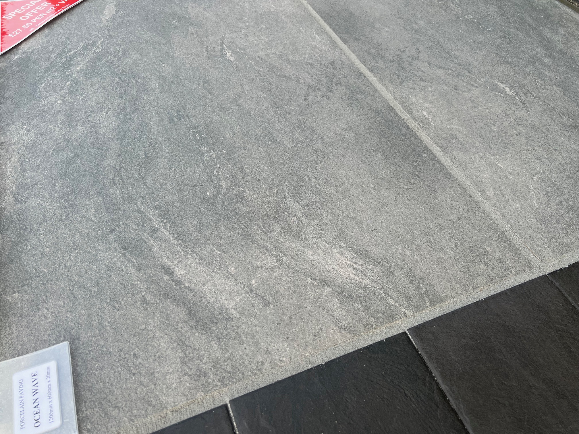 OCEAN WAVE Porcelain - 1200x600x20mm / 21.6m2 Pack - Image 4